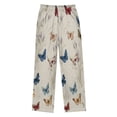 thumbnail image 3 of Kids' Pajama Pants Soft Relaxed Fit Sleep Pants Lounge Pants with Pockets Various Colors and Sizes Butterflies Small, 3 of 9