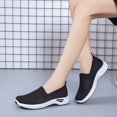 thumbnail image 6 of Domzle Women's Woven Orthopedic Breathable Soft Shoes Arch Support, Foam Shoes Walking Sports Shoes Black 40, 6 of 6