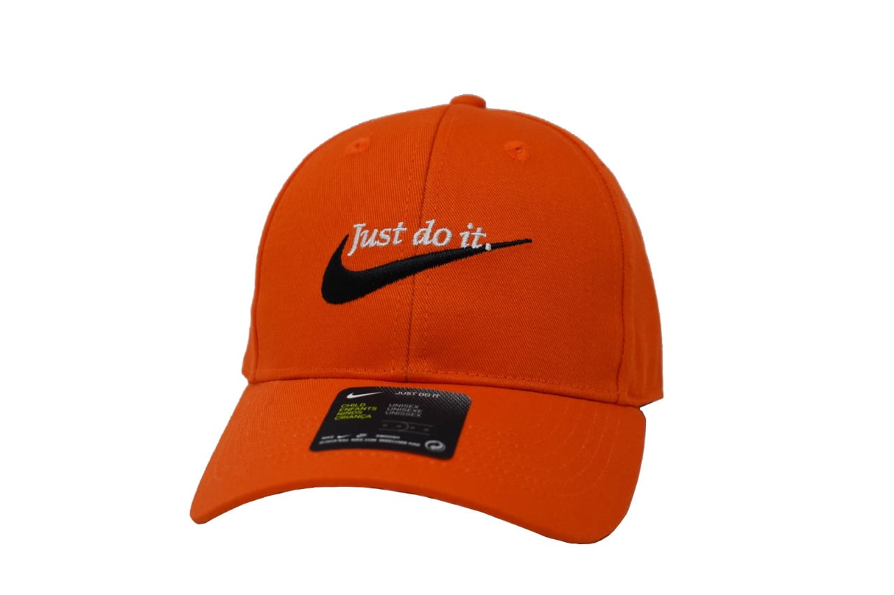 orange and black nike hat