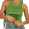 thumbnail image 1 of goowrom Débardeur Sans Manches Col Rond Slim pour Femmes pour Fête Rendez-Vous, 1 of 9