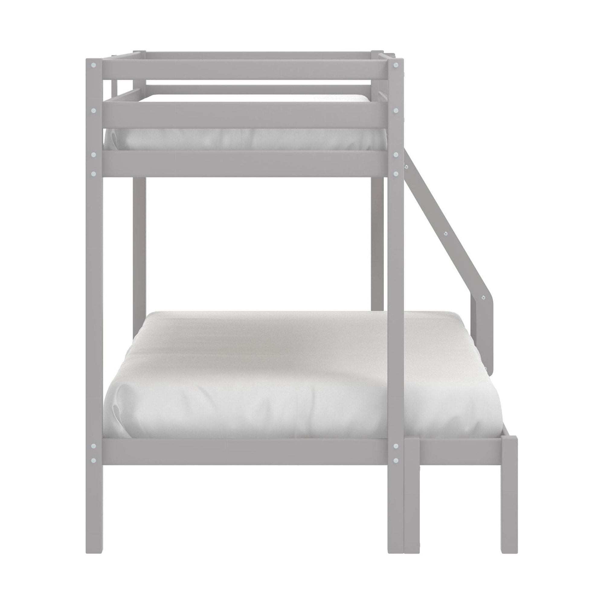 Campbell Wood Twin over Full Convertible Bunk Bed, Gray