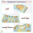 thumbnail image 4 of joogoo Cute Capybara Lemon 2 Piece Long Sleeve Tee and Pants Cotton Pajama Set 8Y, 4 of 7