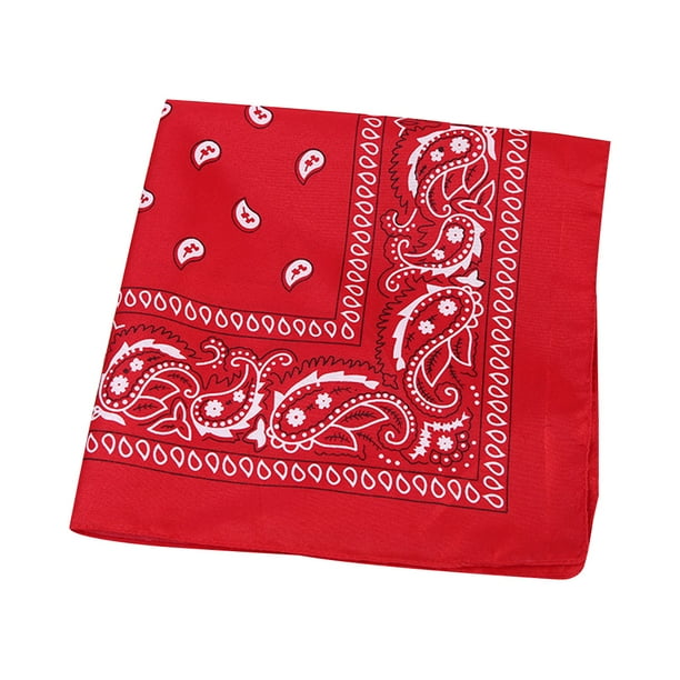 Eigraketly Bufanda pequeña cuadrada de moda Hip hop Cool Guy mujeres hombres impresión cabeza envoltura rap estrella pañuelo cuello lazo para el pelo Accesorios para máquinas de ejercicios Rojo Eigraketly JJ15373-01