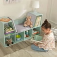 thumbnail image 3 of KidKraft Bookcase with Reading Nook, 6 Shelves, Mint, 3 of 9