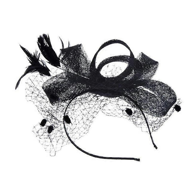 New Fashion Women Fascinator Cambric Headdress Vintage Lady Cocktail Hat French Veiling Wedding Party Bridal Hair Accessories