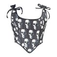 thumbnail image 1 of Gilet Structuré Corset Squelette Sombre Gothique pour Femmes pour Halloween, 1 of 5