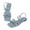 Blue, variant on Toe Ring Flat Sandals Flock Light Flexible Ergonomic Sole On Daily Casual Shoes