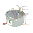 thumbnail image 2 of CHANCS TYD-50 Synchronous Motor Turn Table 110V AC 5-6RPM CW Flush Shaft 14.5mm Small Gear Motor CW, 2 of 5