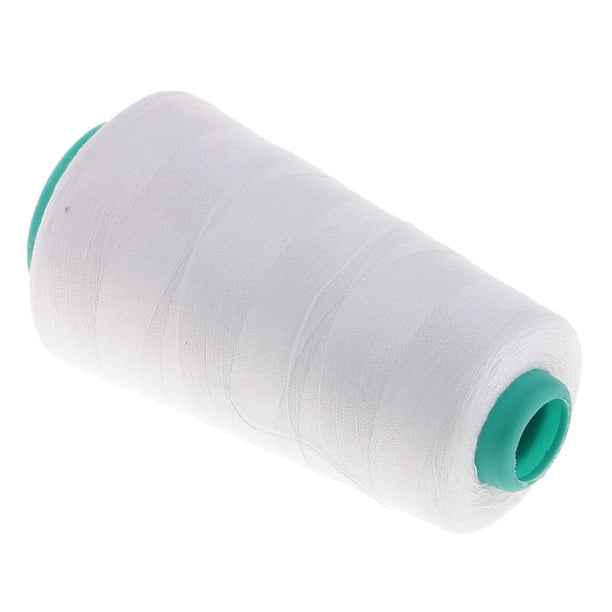 Carretes de Hilo de Coser 100% Poliéster - 3000 Yardas / 1 Carrete de Hilo, 40/2 de Multiusos para s de Coser Y Trabajos de Repa Blanco Macarena Hilo de coser de poliéster
