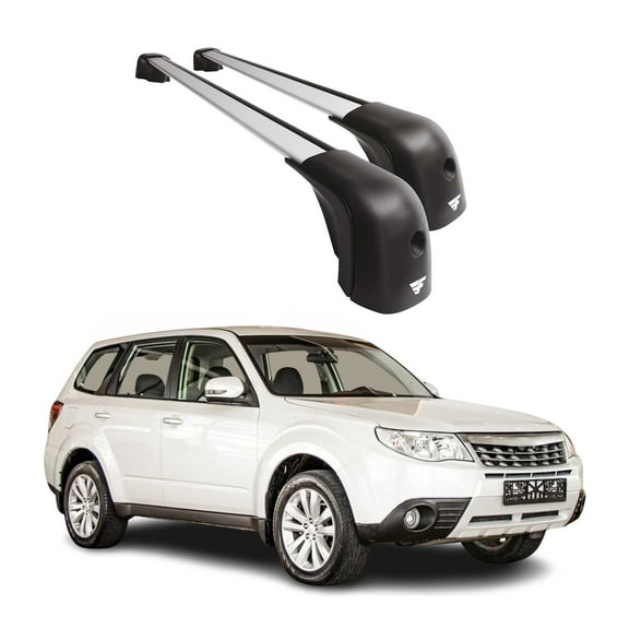 OE Style Roof Racks Cross Bars for Subaru Forester 2009-2019 Alu 220lb Silver