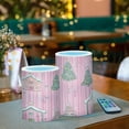 thumbnail image 3 of Yayeee Flameless Candles with Remote Flickering Battery Operated Multi Color Changing, Pink Gingerbread House, 3 of 7
