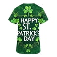thumbnail image 5 of BiZtdJrK Dollar Sales 2025 Happy St. Patrick's Day Scrub Tops for Women Short Sleeve Nurse Uniform T Shirt Funny Shamrock Graphic Tees Blouses with Pocket Multicolor M, 5 of 6