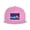 Pink, variant on Flat Bill Visor Classic Snapback Hat Colorado Flag Art Adjustable Baseball Cap for Men Women Gray