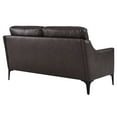 thumbnail image 4 of Modway Corland Leather Loveseat in Brown, 4 of 8