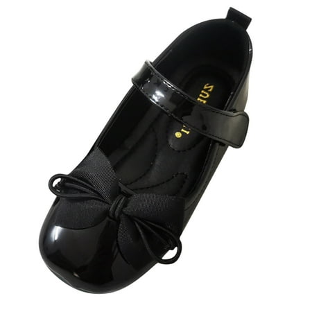 

Quealent Little Kid Girls Shoes 3Y Children Pearl Leather Shoes Fashion Single Shoes with Soft Soles Black Small Leather Shoes Mary Jane Shies Girl Black 12.5