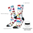 thumbnail image 4 of Pofeuu Summer Print Crew Socks, Adult Running Hiking Socks for Youth and Adult, 4 of 6