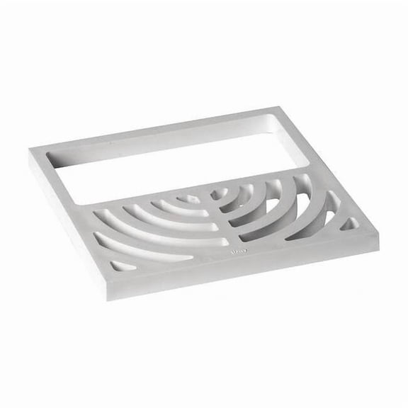 Oatey Floor Floor Sink Half Top Grate, 1/2" Pipe Dia., PVC 42751