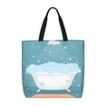 thumbnail image 1 of Easygdp Bathtub with Soap Bubbles Bolsa Tote para Mujer, Bolso de Hombro para Trabajo, Playa, Viajes, Compras y Supermercado, 1 of 7