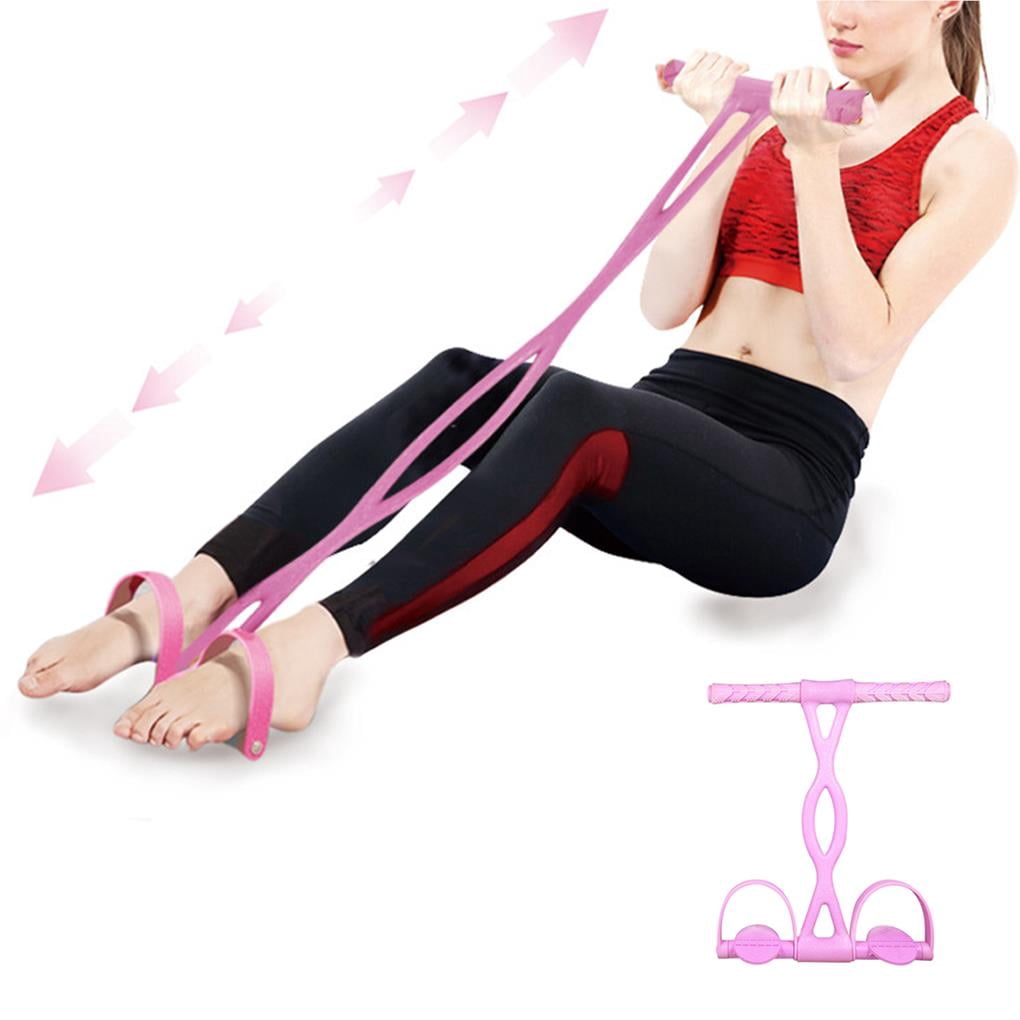 ziyahi Fitness Pedal Resistance Band Elastic Pull Rope Latex Tube Home Yoga Workouts Fitness Equipment