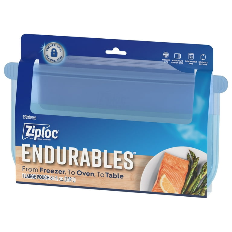 Ziploc® Endurables™ BPA Free Large Pouch, 8 cups, 64 fl oz