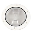 thumbnail image 1 of Beckson 4"" Clear Center Screw-Out Deck Plate - White, 1 of 2