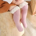 thumbnail image 5 of Baby Girls Socks Kids Knee High Socks Lace Cotton Midi Stockings, 5 of 7