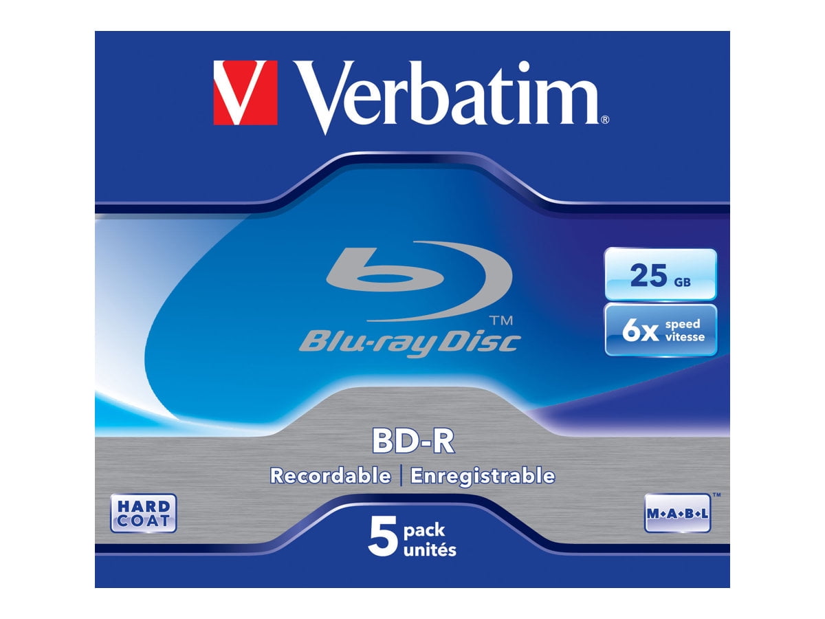 Verbatim - 5 x BD-R - 25 GB 6x - jewel case