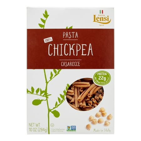 (2 pack) Lensi 100% Chickpea Casarecce Pasta, 10 (Best Low Calorie Pasta)