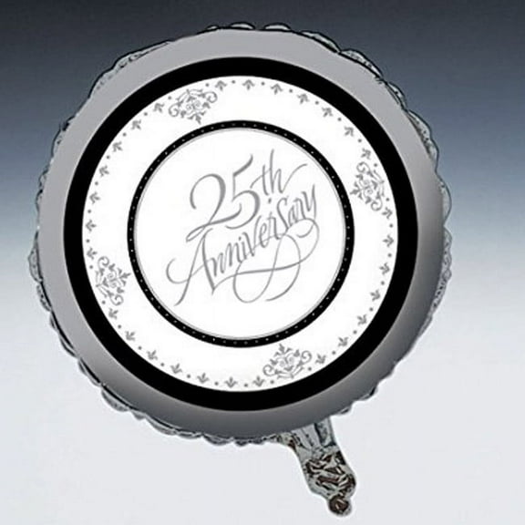 Stafford Silver 25th Anniversary 18-inch Foil Balloon