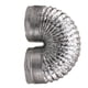 thumbnail image 3 of Manguera flexible de aluminio de 2 m de grosor para conducto de entrada de aire, ventilación y escape de ventilador, para sistemas de climatización (HVAC), diámetro de 150 mm (plateada), 3 of 5