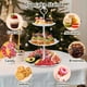 thumbnail image 5 of Juego de 10 expositores de mesa de postre, 3 soportes de 3 niveles, 3 soportes de plástico para tartas de boda para fiestas, 4 bandejas de postre de galletas, soportes para tartas para fiestas de té,, 5 of 7