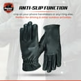 thumbnail image 3 of Daniel Smart Deerskin Leather Gloves – Unlined Motorcycle Gloves with Expansion Joints and Touch Screen Fingertips, 3 of 6