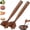 Style A * 2, variant on Wooden Ground Beef Masher, Wooden Meat Masher, Heavy Duty Wooden Meat Chopper, Non-Scratch Hamburger Masher for Nonstick Cookware, Kitchen Meat Tool for Beef, Turkey, Sausage