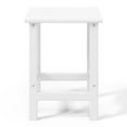 thumbnail image 6 of WestinTrends Malibu 3-Pieces Adirondack Chairs Set with Side Table, All Weather Outdoor Seating Plastic Patio Lawn Chair Folding for Outside Porch Deck Backyard, White, 6 of 15
