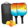 thumbnail image 2 of bedienty Pickleball Rackets Set 4 Balls Paddleball Racquet Includes Storage Bag Indoor Outdoor Playing Summer Graduations, 2 of 6