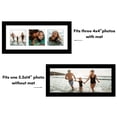 thumbnail image 5 of Americanflat 4x4 Collage Picture Frame with Shatter-Resistant Glass Fits 3 use as One 5.5x14 Poster Frame - Black, 5 of 8
