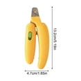 thumbnail image 6 of Banana Shaped Pet Nail Clippers Stainless Steel Claw Trimmer with Safety Guard Lock for Cats Small Dogs Rabbits Grooming Tool and Bleeding Prevention, 6 of 6