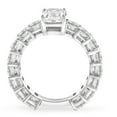 thumbnail image 3 of Pompeii VS 7 1/2Ct Emerald Cut Diamond Engagement Ring 3/4 Eternity 14k Gold Lab Grown, 3 of 6