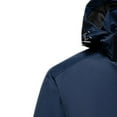 thumbnail image 3 of BXINGOHAI Big And Tall Hooded Jackets for Men Full Zip Long Sleeved Windbreake Jacket Slim Fitting Zip Pockets Coats Athletic Jogging Outwear Today Dark Blue,XL, 3 of 3