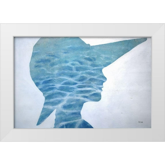 Peter, Christopher 18x13 White Modern Wood Framed Museum Art Print Titled - Summer on My Mind