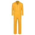 thumbnail image 4 of TiaoBug Combinaison Unisexe une Pièce Manches Longues Uniformes Jaune m, 4 of 6