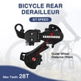 thumbnail image 2 of Desviador trasero para bicicleta MEGHNA MG-6/7RD, 6/7 velocidades, montaje directo, 2 of 6