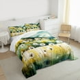 thumbnail image 3 of Manfei Watercolor Dandelion Full Size Comforter Sets for Kids, Rustic Farmhouse Cabin Bedding Comforter Set, Countryside Reversible Bedding Sets, Super Cozy Room Decor, 3-Piece, 3 of 8