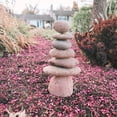 thumbnail image 2 of 7-Stone Cairn Garden Statue, 2 of 8