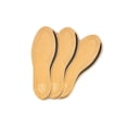 thumbnail image 1 of 3 Pairs Shoe Insoles, Premium Vegetable Tanned Leather, with Activated Carbon, 1 of 7