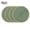 Green-4Pcs, variant on Braided Round Placemats 15 Inch Woven Table Mats Non- Washable Thin Edge Place Mats for Kitchen Dining Table Decor - Heat Resistant Placemats for Dining Outdoors Parties Use