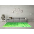 thumbnail image 3 of Ahgly Company Indoor Round Abstract Green Modern Area Rugs, 5' Round, 3 of 4