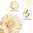thumbnail image 5 of Wood Crafts Wooden Flowers Flower Paint Unfinished Cutouts Sunflower Ornaments Kids Craft Shapes Spring Slice Blank, 5 of 8