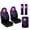 Purple Skull, variant on Xixirimido Automotive Seat Covers for Cars Trucks and SUVs Car Seat Covers for Front Seats with Car Seatbelt Covers & Armrest Box Cover, Set of 5, Crow Red Roses