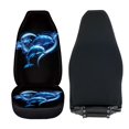 thumbnail image 6 of POLERO Dolphins and Flowers Vehicle Seat Covers for Car, Set of 2 Waterproof Front Seat Cover Non-Slip Stretchable Front Seat Covers, 6 of 9